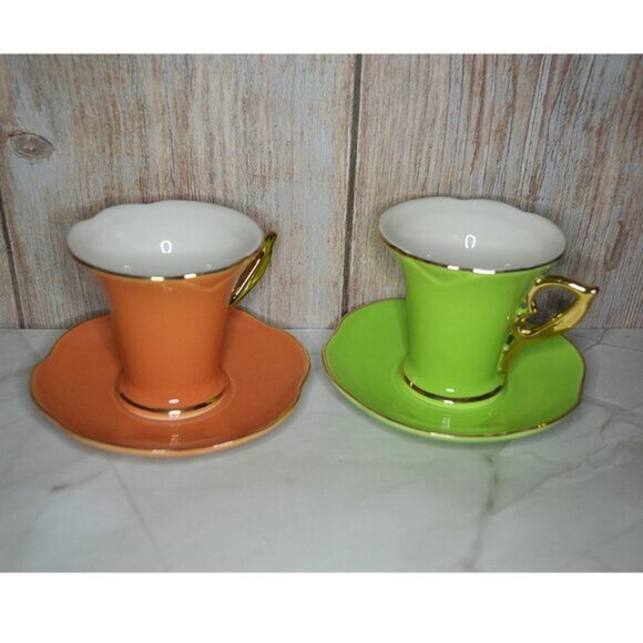 Ymm Demitasse Or Tea Cup And Saucer Set From Napoli Dining Entertaining - Picture 3 of 7